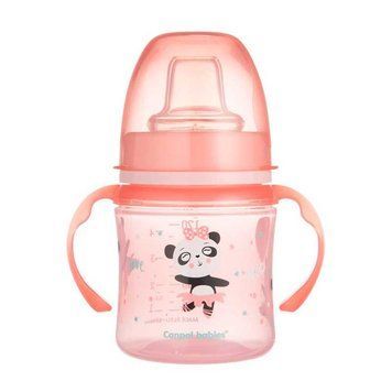 Кружка тренировочная Canpol Babies EasyStart Sweet Fun 120 мл, арт 35 207pin розовая 120530 фото &mdash; Кузя