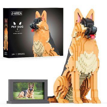 3D-конструктор PET DOG Німецька вівчарка DMG001 на 2632 деталі 196273 фото &mdash; Кузя