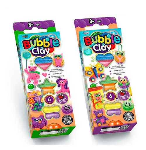 Набір для творчості "BUBBLE CLAY" BBC-01U, 02U "Danko Toys" 105253 фото — Кузя