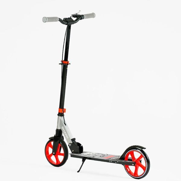 Двоколісний складаний самокат Best Scooter SHARK з амортизатором колеса PU 20 см SH-25048 191064 фото &mdash; Кузя