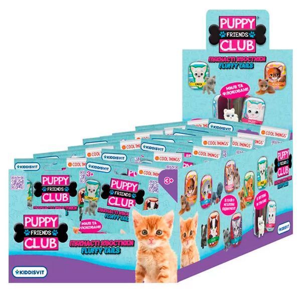 Фігурка-сюрприз Cool Things Puppy Club Пухнасті хвостики PC061 188517 фото &mdash; Кузя