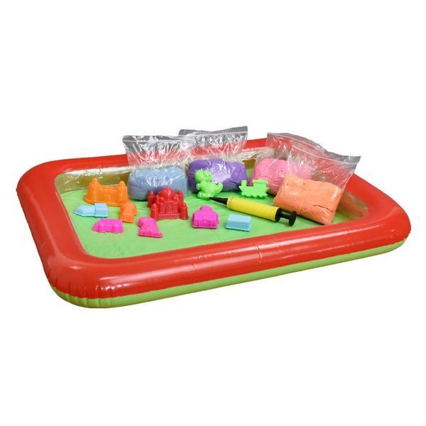 Кінетичний пісок 1600г з пісочницею KidSand Danko ToysKS 02 01U 113022 фото &mdash; Кузя