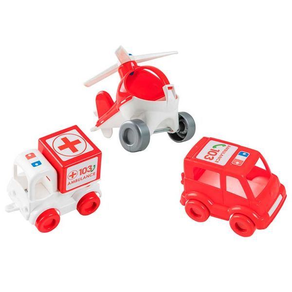Набор машинок скорой помощи "Kid cars" 39549 116417 фото &mdash; Кузя