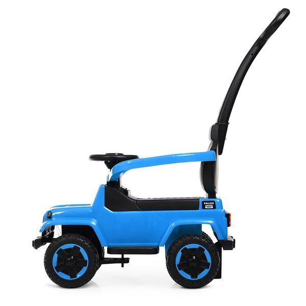 Машинка-толокар Bambi Racer M 4288-12 з батьківською ручкою та музичною панеллю, синя 190357 фото &mdash; Кузя