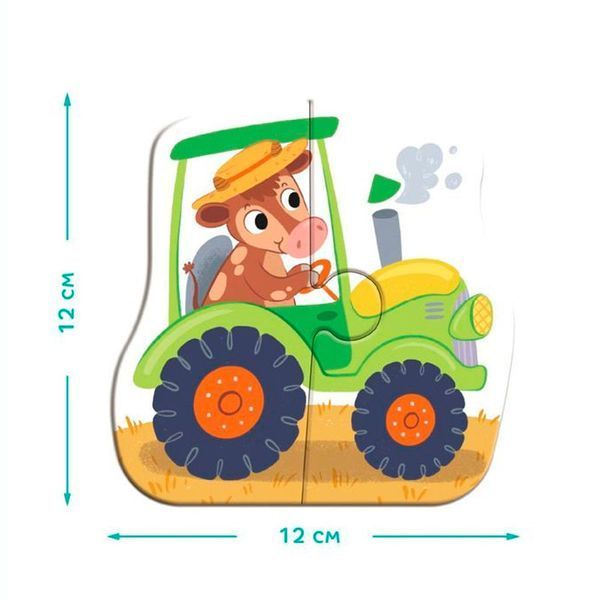 Пазли для малюків 4в1 Транспорт Baby puzzle Dodo 300685 188530 фото &mdash; Кузя