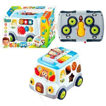 Музичний бізібус WToys 45585 з українським озвучуванням, сортером і підсвічуванням 193883 фото &mdash; Кузя