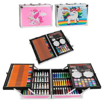 Великий дитячий набір для малювання та творчості С 49398, 144 предметів, 2 кольори 160589 фото