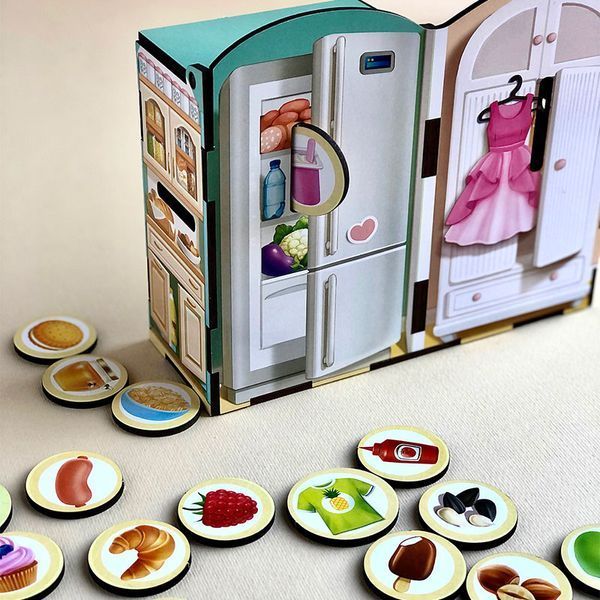 Деревянная развивающая игра Съедобное-несъедобное ПСФ091 173621 фото &mdash; Кузя