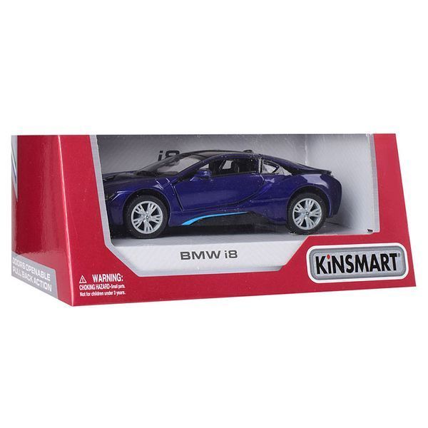 Металева машинка &laquo;BMW I8&raquo; Kinsmart КТ 5379W, 4 кольори 85829 фото &mdash; Кузя