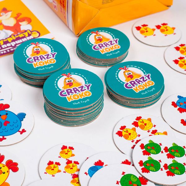 Детская настольная игра "Crazy Koko. Ку-ка-ре-ку" Vladi VT 8025-08, укр. 175387 фото — Кузя