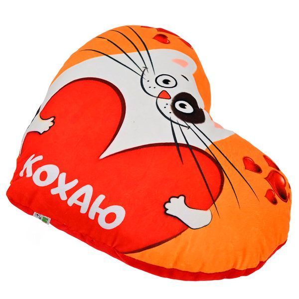 Мягкая подушка-сердце "Кохаю" 00228-8 180786 фото &mdash; Кузя