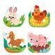 Детские крупные пазлы Животные фермы 4в1 Baby puzzle Dodo 300686 188529 фото 2 &mdash; Кузя