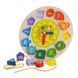 Дерев'яна іграшка-годинник 3в1 Tree Toys MD 0767 зі шнурівкою та рамкою-вкладишем 196092 фото 2 &mdash; Кузя