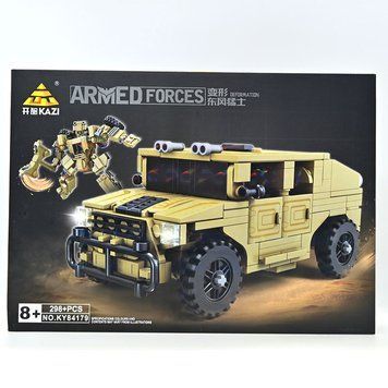 Конструктор Військова машина-трансформер 2в1 Armed Forces Хаммер 84179, 298 деталей 193346 фото &mdash; Кузя