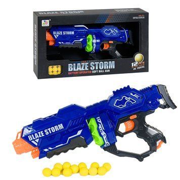 Детский бластер на батарейках с мягкими мячиками Blaze Storm ZC 7116 127905 фото &mdash; Кузя