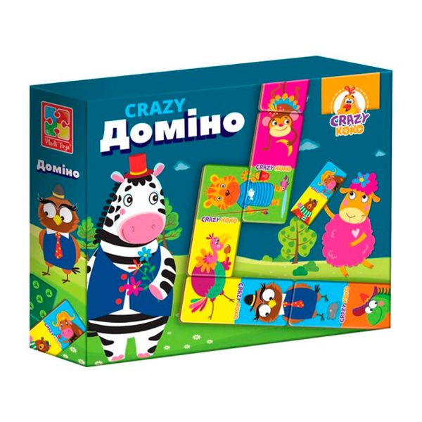 Настольная игра "Crazy Домино" 2в1 "Vladi" 8055-10 129405 фото — Кузя