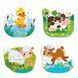 Пазли для малюків 4в1 День на фермі Baby puzzle Dodo 300687 188531 фото 2 &mdash; Кузя
