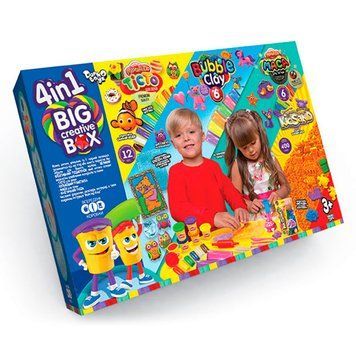 Набір творчості "BIG CREATIVE BOX 4в1" укр, BCRB-0O1-01U 108947 фото &mdash; Кузя