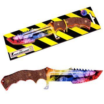 Деревянная игрушка сувенир Охотничий CS GO Marble fade 129369 фото &mdash; Кузя