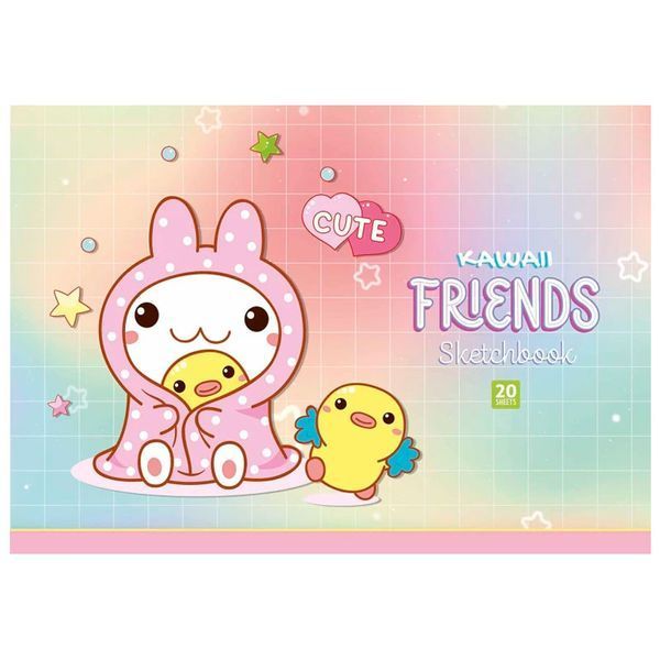 Альбом для рисования Школярик Friends PB РG 020 8513, 20 л, 3 вида 184276 фото — Кузя