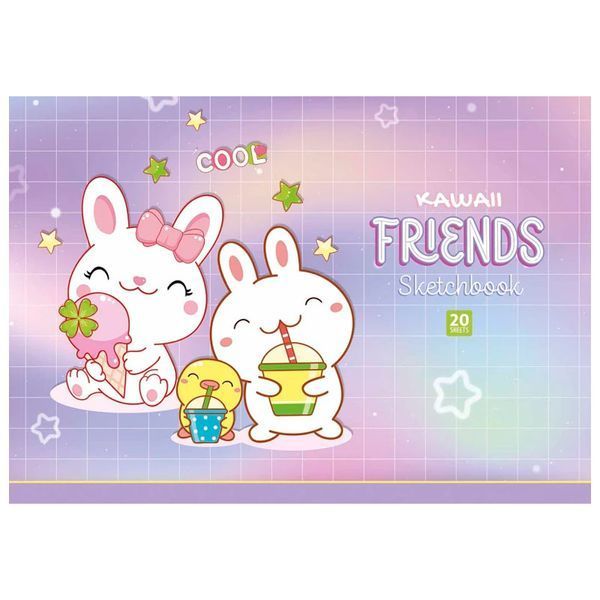 Альбом для рисования Школярик Friends PB РG 020 8513, 20 л, 3 вида 184276 фото — Кузя