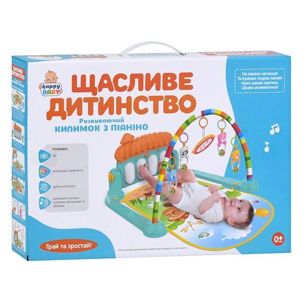 Розвивальний дитячий килимок Щасливе дитинство Limo Toy M 5469 з музичним піаніно 193546 фото &mdash; Кузя