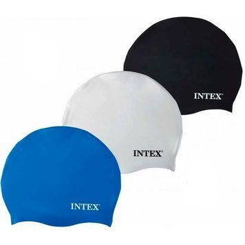 Силіконова шапочка для плавання Intex 55992 від 8 років, 3 кольори 191976 фото &mdash; Кузя