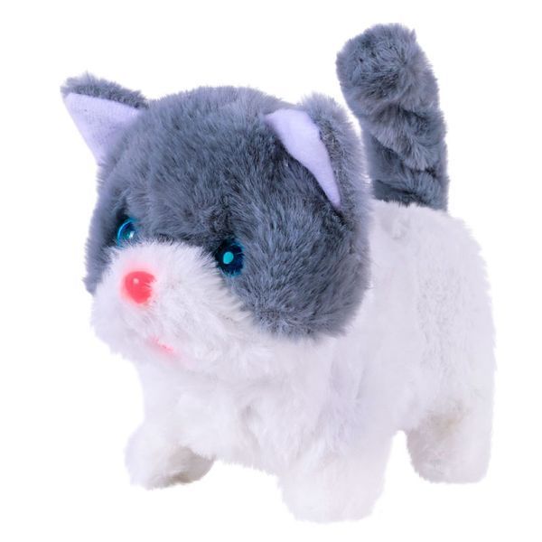 Интерактивная мягкая игрушка Котик C23908, 4 цвета 183585 фото &mdash; Кузя