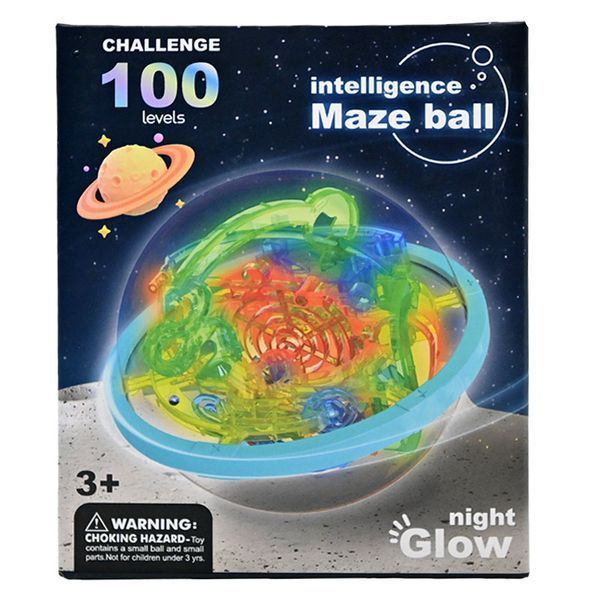 3D-головоломка лабіринт-куля 1613-2 Intelligence Maze Ball на 100 кроків 194610 фото &mdash; Кузя