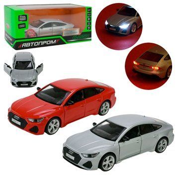 Металева машинка Audi RS 7 Sportback Автопром 68476 зі світлом і звуком, 2 кольори 195348 фото &mdash; Кузя