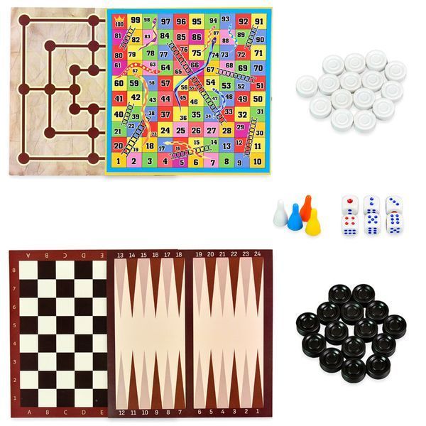 Набор настольных игр Игры для всей семьи Стратег 30688-1 183059 фото &mdash; Кузя