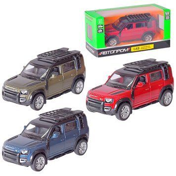 Машинка "Land Rover Defender 110" Автопром 4356, 3 цвета 155384 фото &mdash; Кузя