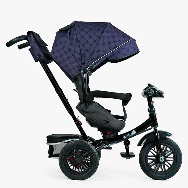Трехколесный велосипед Best Trike Perfetto 8066 с поворотным сиденьем, музыкой и надувными колесами 191024 фото &mdash; Кузя