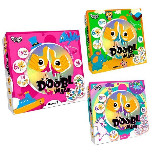 Настільна гра "Doobl image" укр DBI-01-01U, 02U, 03U, 04U 130318 фото &mdash; Кузя
