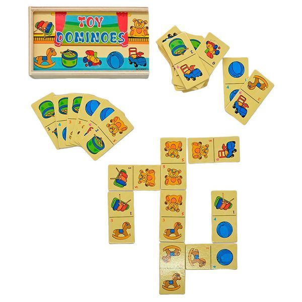 Деревянное домино Игрушки MD 1357 0676 0007 70774 фото &mdash; Кузя