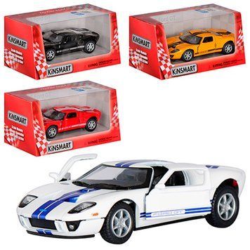 Машинка металлическая "FORD GT 2006" Kinsmart KT 5092 W, 4 цвета 37366 фото &mdash; Кузя