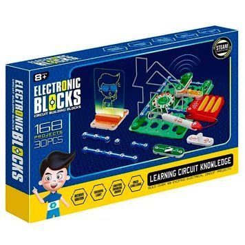 Электронный конструктор на 168 проектов Electronic Blocks 6711, 30 деталей 192133 фото &mdash; Кузя
