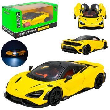 Металева машинка McLaren 765 LT Автопром 68709A зі світлом і звуком 195352 фото &mdash; Кузя