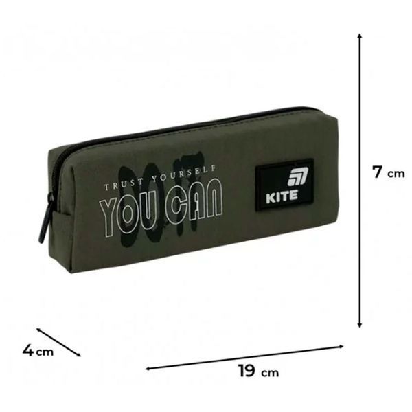 Пенал шкільний м'який на блискавці Kite K26-642-4 193600 фото &mdash; Кузя