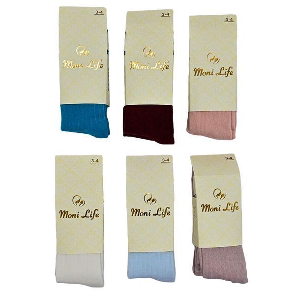 Колготы детские для девочки 3-4 года, "Moni Life" рубчик 6 цветов 177838 фото &mdash; Кузя