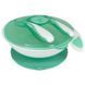 Тарілка на присосці з ложкою і виделкою 0109, Зеленая 141136 фото 2 &mdash; Кузя