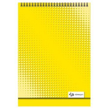 Блокнотв клітинку на спіралі Profiplan Color Office A5, 40 аркушів, жовтий 903368 191407 фото &mdash; Кузя