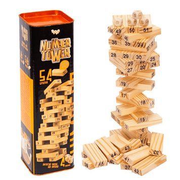 Настольная игра Дженга Vega-Number Tower NT-01 Danko Toys 129256 фото &mdash; Кузя