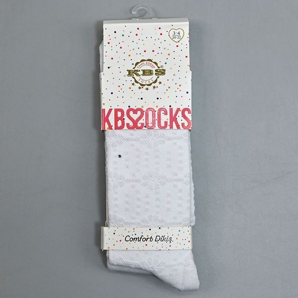 Колготы детские для девочки 3-4 года, "KBS" ажурные,белые 173065 фото &mdash; Кузя