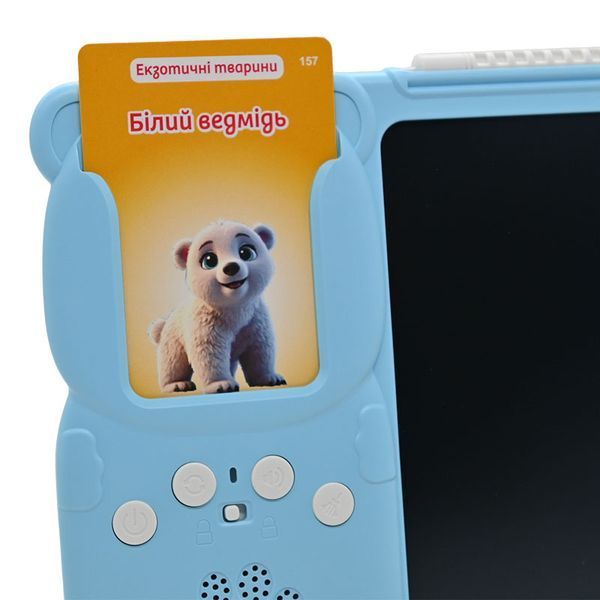 Учебный картридер "Всезнайка" 94930 с LCD-доской, 122 карты, 18 тем, украинская озвучка 186462 фото &mdash; Кузя