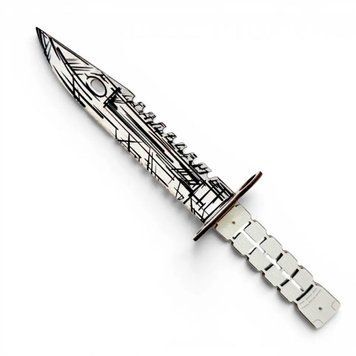 Дерев'яний іграшковий ніж M-9 Bayonet SO-2 Sketch 27 см 195515 фото &mdash; Кузя