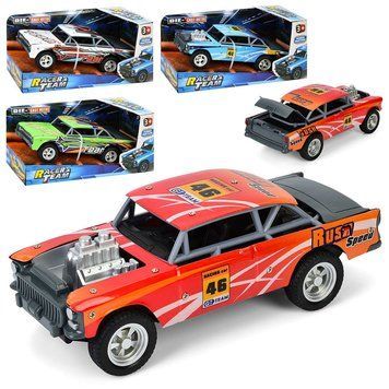 Металева гоночна машинка інерційна Racer&Team Z320-330-1, 20 см, 4 види 196219 фото &mdash; Кузя