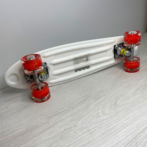 Скейт Пенни Борд (Penny Board) с ручкой и светящимися колесами С 70822-2 Best Board 153009 фото — Кузя