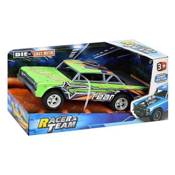 Металева гоночна машинка інерційна Racer&Team Z320-330-1, 20 см, 4 види 196219 фото &mdash; Кузя