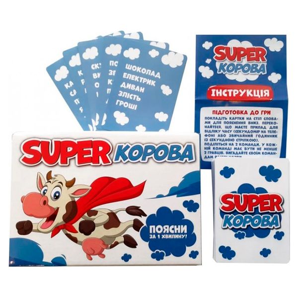 Настольная игра 200000011У "Super Корова", 100 карт, укр. 160139 фото — Кузя